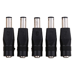 5pcs DC 7.4x5.0mm Male to 5.5x2.1mm Female Power Charger Adapter Connector