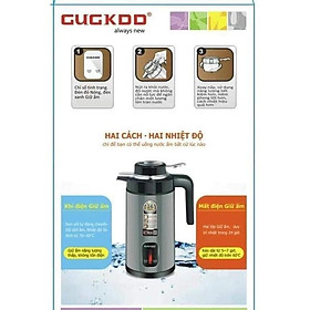 Mua Ấm siêu tốc Cuckoo St 21 . Loại 2 trong 1 Nó vừa là ấm siêu tốc lại vừa là phích giữ nhiệt 48h Cắm nước sôi xong làm ph