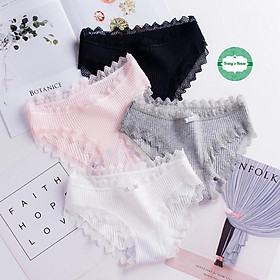 Quần Lót Nữ Phối Ren Sexy Cotton Tăm kháng khuẩn siêu sexy quyến rũ mẫu M01