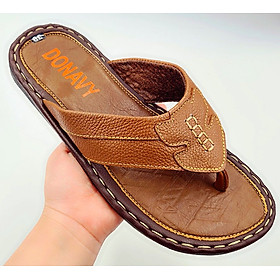 DÉP KẸP NAM DA BÒ THẬT 100% , HOT TREND THỊNH HÀNH KMT