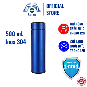 Bình Giữ Nhiệt SOIKA SB04500 Bằng Thép Không Gỉ Inox 304 500ml Nhiều Màu