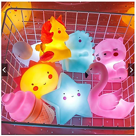 Mua Đèn Ngủ Silicon Hình Thú Cho Bé  Đèn Ngủ Led Silicon Để Bàn Siêu Cute ( Kèm Pin)