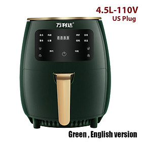 nồi chiên không dầu Air Fryer Oven Airfryer 4.75Qt(4.5L) 1200W Large Electric Air Fryer Cooker Frying Pot with Temperature Control Non-stick