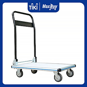 Xe đẩy hàng 4 bánh chống ồn Nikawa FWS-180 sàn nhôm tay cầm thép gấp mở tiện lợi tải trọng 180kg