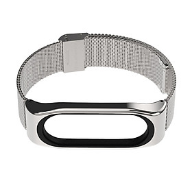 Dây đeo thay thế cho Xiaomi Miband 3 và 4 chất liệu kim loại kiểu dáng trẻ trng năng động MB07