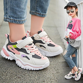 Giày thể thao bé gái bé trai cao cấp từ 3 - 16 tuổi siêu nhẹ đàn hồi kháng khuẩn kiểu dáng thời trang G28