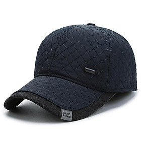 Dày Hơn Mũ Bóng Chày Nam Ấm Áp Thu Đông Trucker Hat Với Earflaps Trung Niên Người Cao Tuổi Nón Tai Bảo Vệ Tấm Che Mặt Bố mũ Lưỡi Trai Color: Gray Size: Adjustable 56to60cm