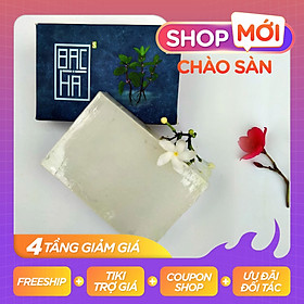 Xà bông Sinh Dược Bạc hà, xà bông cục handmade 100gr, mẫu bao bì vẽ mộc, mùi bạc hà thơm mát, làm sạch diệt khuẩn, mát da