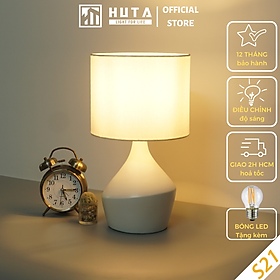 Mua Đèn Ngủ Để Bàn Gốm Sứ Cao Cấp HUTA S21 Độc Đáo  Sang Trọng  Decor Phòng Ngủ Khách Sạn  Tăng Giảm Độ Sáng  Ánh Sáng Vàng
