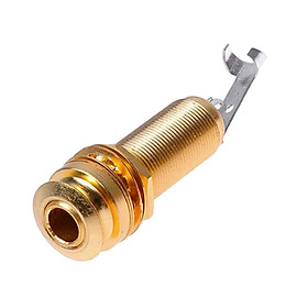 1pc Gold Guitar Endpin Plug Jack for Wood Guitar Pickup Parts Accessories