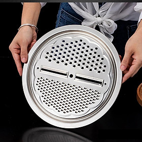 Mua Bộ 3 Món Bào Nạo Rau Củ Kiêm Rổ Và Chậu Inox Cao Cấp Tiện Lợi