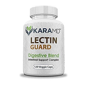 KaraMD Lectin Guard (120 Capsules) | Doctor Formulated Natural & Concentrated Lectin Blocker Digestive Blend Supplement | Complete Intestinal Health for Men & Women | Protect Against Harmful Lectins