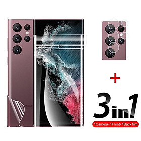 Mua Miếng dán (3 in 1) bảo vệ màn hình mặt trước + mặt lưng + camera dành cho Galaxy S22 Ultra  S22 Plus  S22  S21 FE  S21  S21 Plus  S21 Ultra