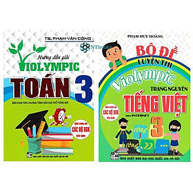 Hình ảnh Sách - Combo Bộ Đề Luyện Thi Violympic Trạng Nguyên Tiếng Việt Trên Internet Lớp 3 + Hướng Dẫn Giải Violympic Toán 3