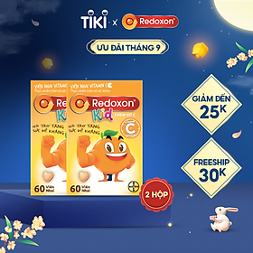 Combo 2 Hộp Viên Nhai Vitamin C Hỗ Trợ Tăng Sức Đề Kháng Dành Cho Trẻ Em REDOXON Kids Chew Vit C Hộp 60 Viên x2 Thực Phẩm Bảo Vệ Sức Khỏe