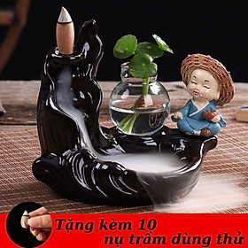 Mua Thác Khói Trầm Hương CHÚ TIỂU XANH BÊN SUỐI tặng 10 nụ trầm  thác khói chảy ngược dùng đốt hoặc xông nụ trầm hương