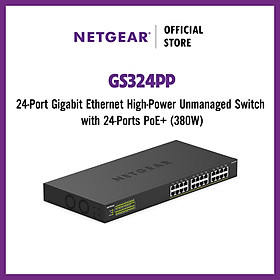 Mua Bộ Chia Mạng Để Bàn hoặc Gắn Rack 24 Cổng 10/100/1000M PoE+ Công Suất Cao Gigabit Ethernet Unmanaged Switch Netgear GS324PP - Hàng Chính Hãng