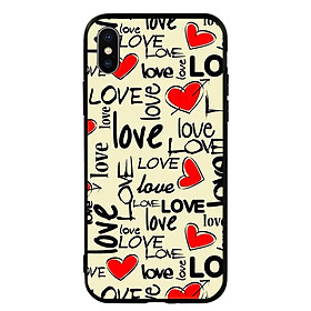 Ốp Lưng Viền TPU cho điện thoại Iphone X - Love 06