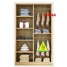 Tủ quần áo thiết kệ hiện đại - Tủ quần áo gỗ MDF VTA04A - Nội Thất lắp ráp Viendong Adv