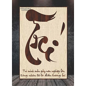 Mua Tranh treo tường thư pháp chữ Trí Độc Đáo Trang Trí Nhà Cửa