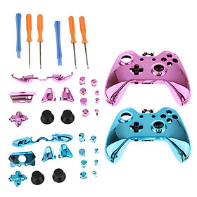 All-in-one Kits for Microsoft  One Accessory Button Set/Case Shell/Opening Tool T6 T8 Security Screwdriver 2x - Blue Pink