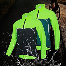 Mountain Road Bike MTB Cycling Jacket for Men Reflective Lightweight Rain Sport Jacket Waterproof Breathable Quick Dry Windbreaker