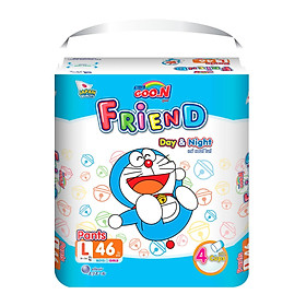 Tã Quần Goon Friend Doremon Mới Gói Cực Đại L46 (9Kg ~ 14Kg)