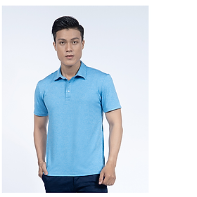 Áo thun Polo nam Novelty màu xanh da trời NATMMNMPSR190215N