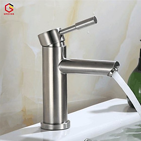 Vòi Rửa Mặt Thân Thấp nóng lạnh Inox 304 SUS304 GROVES GRV 304T