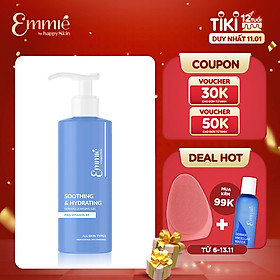 Gel Rửa Mặt Dịu Nhẹ và Cấp Ẩm Sâu - Emmié by Happy Skin Soothing & Hydrating Derma Cleansing Gel 180ml