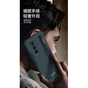 Ốp Lưng Cho Samsung Galaxy Z FOLD 4 / Z FOLD 3 Nhựa Cứng Cao Cấp Không Bám Bẩn Có Khe Đựng Bút Spen ( KHÔNG BAO GỒM BÚT )