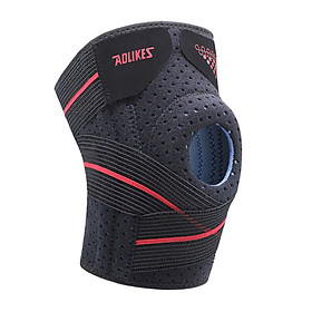 Hình ảnh Bó bảo vệ khớp gối AOLIKES YE-7909 thiết kế nẹp lò xo hỗ trợ đầu gối Pressurized knee support - Hàng Chính Hãng