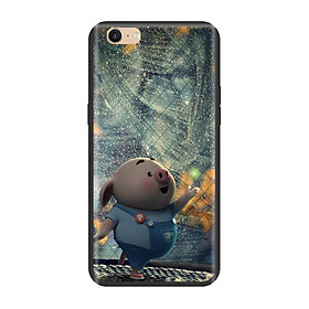 Ốp lưng TPU viền dẻo cho điện thoại OPPO NEO 9S Hình Heo Con Chạy Bộ