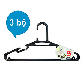 Mua 3 Bộ Móc Nhựa 5 cái Ishida Đen 5PCS D-453 Nhật Bản