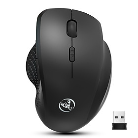 HXSJ T68 Wireless Ergonomic Mouse Mute 2.4GHz Wireless Mouse with Adjustable DPI for Laptop/Computer Internet Surfers