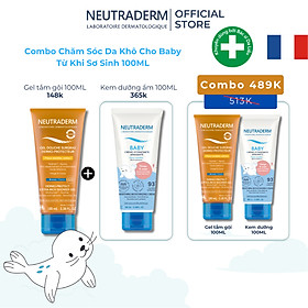 Combo chăm sóc da khô dành cho baby từ sơ sinh Neutraderm