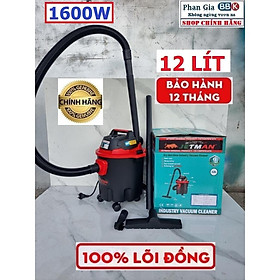 [chính hãƞg] Máy Hút Bụi Công Nghiệp Jetman12L+15L+18L+20L+ 25L+30L+40L Hàng chính hãƞg, Bảo hành 1 năm,Động cơ lõi đồng