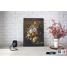 Tranh Canvas bình hoa phong cách cổ điển - BH001