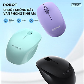 Mua Chuột Không Dây Tĩnh Âm ROBOT M210S Kết Nối USB 2.4Ghz Độ Phân Giải 1600 DPI HÀNG CHÍNH HÃNG