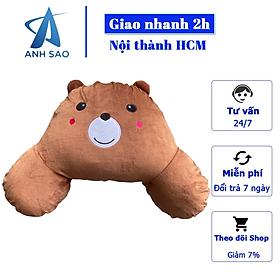 Gối tựa đầu dựa lưng ô tô A hình Teddy giảm đau lưng mỏi cổ
