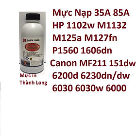 Combo 5 chai mực nạp 35A 85A 78A 79A 83A 48A 36A dành cho Canon 312 325 326 328 337 6000 6030 6030w 6200d 6230dn 151dw Hàng chính hãng Alpha Cartridge