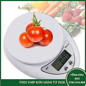 Cân Điện Tử Nhà Bếp Mini Electronic Kitchen Scale Cân Thực Phẩm 5Kg – 1G Kèm Pin - Free Ship Toàn Quốc