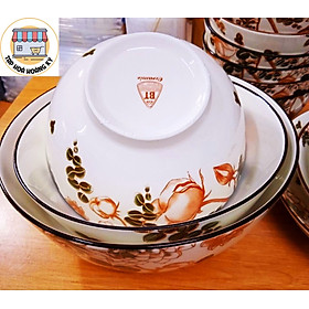 BỘ TÔ, CHÉN, ĐĨA GỐM SỨ HOA VĂN COTTON 4D
