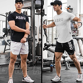 Bộ quần Áo Gym Nam Thun Lạnh Co Giãn 4 Chiều Thấm Hút Mồ Hôi,Đồ Tập Gym Nam Chất