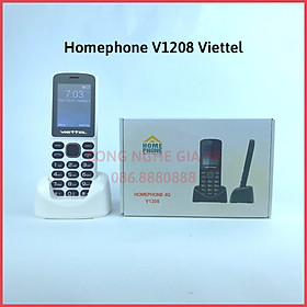 Mua  HÀNG CHÍNH HÃNG  Homephone Viettel V1208 - 4G  bản nâng cấp của X1205 - ĐT Mẹ bồng con  dùng SIM 4G
