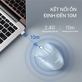 Mua Chuột Máy Tính Văn Phòng Không Dây Tĩnh Âm ACOME 2.4GHz  Độ Phân Giải Lên Tới 1600DPI - Hàng Chính Hãng