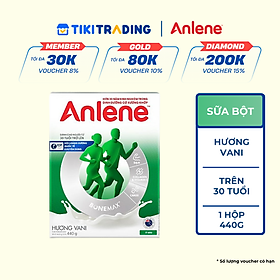 Sữa Bột Anlene Hương Vanilla (Hộp Giấy 440g)