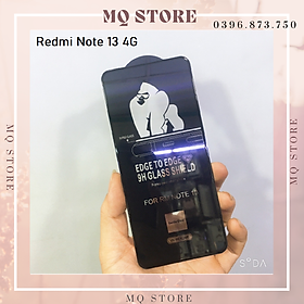 Kính cường lực cho Xiaomi Redmi Note 13 4G Kingkong full màn hình Gorrila Glass( hàng chính hãng)