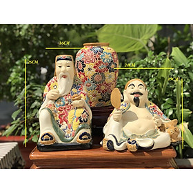 Mua Bộ Thần Tài Thổ Địa Gốm Sứ Thủ Công Nam Bộ