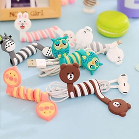 Mua Dây cuốn sạc  tai nghe điện thoại hình thú nhỏ gọn - 00103